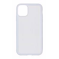 Apple iPhone 11 case Rubber, White With Aluminium Sheet