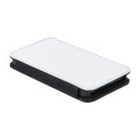 Apple iPhone 12 / 12 Pro - Flip Case  Black Opens sideways - Leather Look