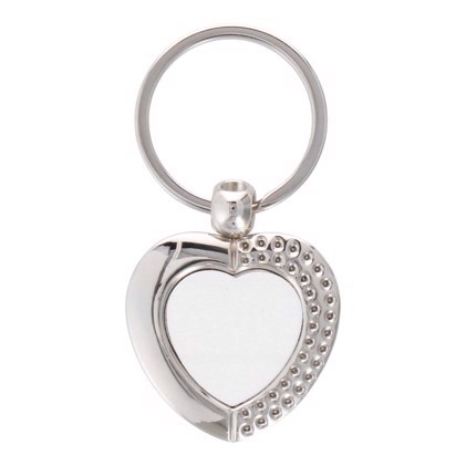 Heart shape Keychain - 23 x 21 mm Packed per piece in a black gift box.