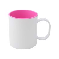 Sublimation Mug 11oz Pink - Plastic Dishwasher & Microwave Safe