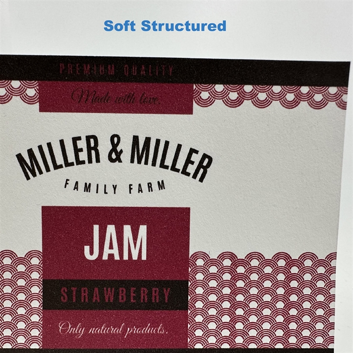 Mjuk Strukturerad (FSC) etikett test rulle - 10 cm x 4 meter