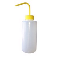 Plastflaska med sprutrör/munstycke 1 L med gul spets