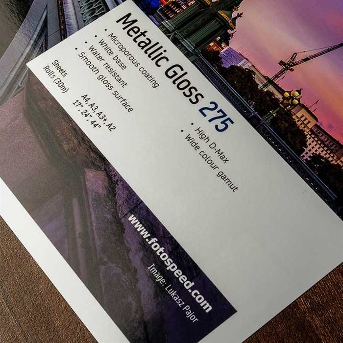 Fotospeed Metallic Gloss 275 g/m² - 24" x 30 meter