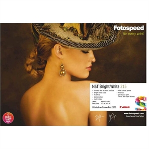 Fotospeed Natural Soft Textured Bright White 315 g/m² - 24" x 12 meter