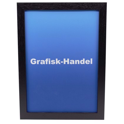 Ram med reflexfritt glas för foton, konst och affivyscher  - 42 x 29,7 cm ( A3 ), Svart